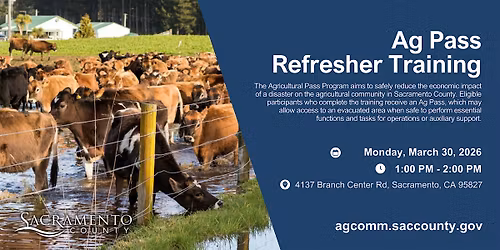 Agricultural Pass (Ag Pass) Refresher Training