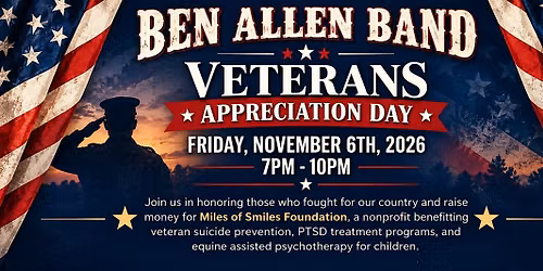 Ben Allen Band: Miles Ranch Veterans Benefit Live At the Oasis