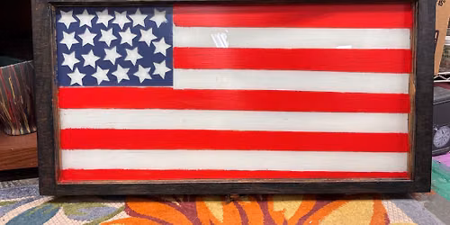2pm Flag window painting $25