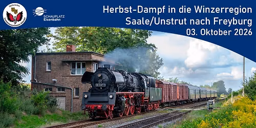 Herbst-Dampf in die Winzerregion Saale\/Unstrut nach Freyburg