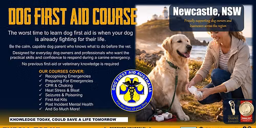 13\/09\/2026 - Newcastle - Dog First Aid Course