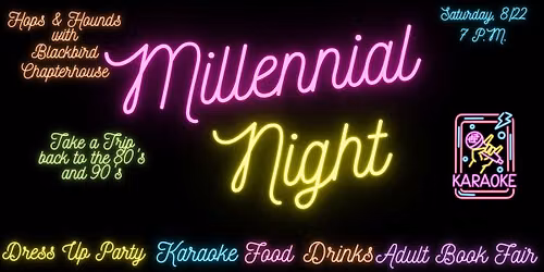 Millennial Night 80's & 90's Theme with Adult "Scholastic" Bookfair