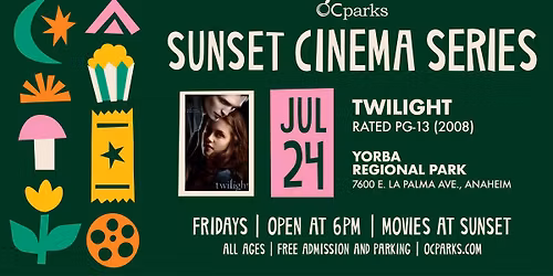 Twilight: 2026 OC Parks Sunset Cinema Series