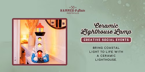 Ceramic Lighthouse Lamp