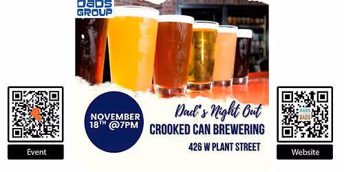 Orlando Dads Group: Dads Night Out at Crooked Can Brewery