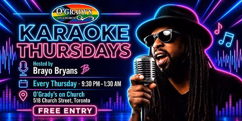Karaoke Thursdays with Brayo Bryans at O\u2019Grady\u2019s