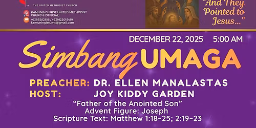 DEC 22 \/ 5:00AM \/ SIMBANG UMAGA \/ JOY KIDDY GARDEN