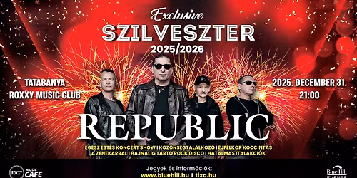 Exclusive Szilveszter a Republic zenekarral