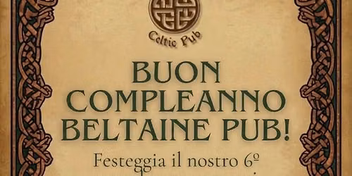 Compleanno beltaine Celtic Oub