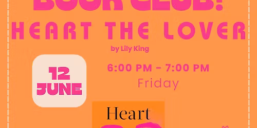 June Book Club for "Heart the Lover"