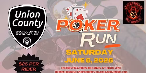 3rd Annual Poker Run for Union County Special Olympics