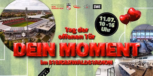 DEIN MOMENT: Tag der offenen T\u00fcr im Steigerwaldstadion