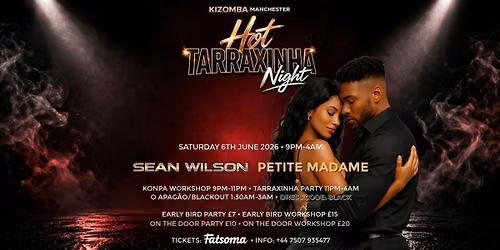 Hot Tarraxinha Night \u2013 EKELIPSE Manchester | Blackout Party &amp; Konpa Workshop