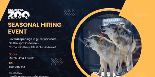 Dakota Zoo Hiring Event