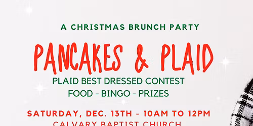 Pancakes and Plaid, Christmas Brunch Party