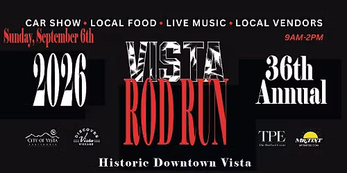 36th Annual Vista Rod Run 2026