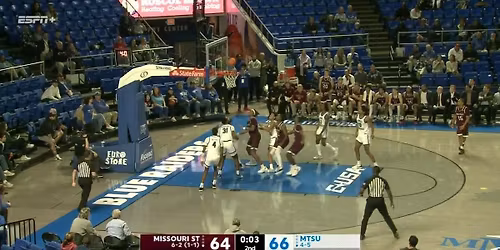 Missouri State Bears at Middle Tennessee State Blue Raiders Mens Basketball at Murphy Center