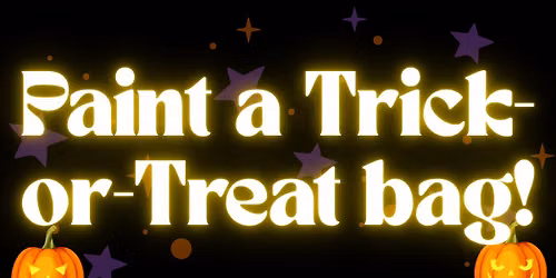 Paint a Trick-or-Treat bag!