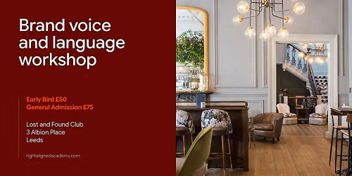 RA Leeds: Brand voice and language workshop with Gina Buckle