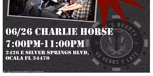 40 Years 2 Late at Charlie Horse 