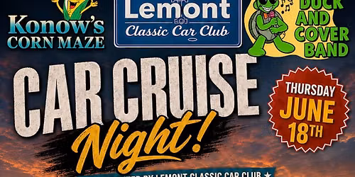 Duck and Cover Band at Thursday Car Cruise Night 