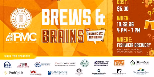 Historic Area Council & NEFAR's Property Management Council - Brews & Brains: Jax Trivia Night