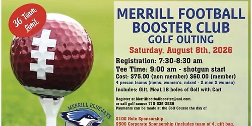 \u26f3\ufe0f Golf Outing to Support Merrill Football Program \u26f3\ufe0f