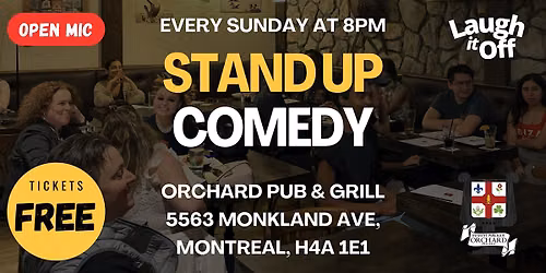SUNDAY Stand-Up Comedy Show | FREE Comedy Show in Montreal