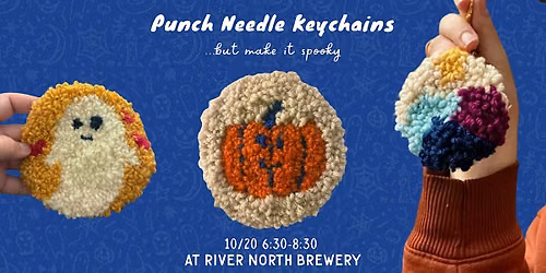 Punch Needle Keychains @ River North Brewery