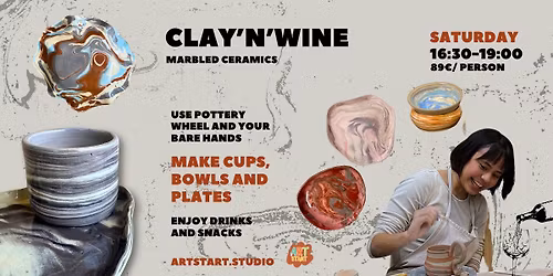 Clay N' Wine Marbled Ceramics in Haarlem October