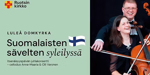 Itsenäisyyspäivän juhlakonsertti - celloduo Anna-Maaria och Olli Varonen
