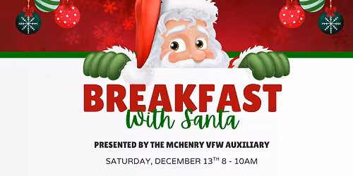 It's Our Annual Auxiliary Pancake Breakfast with Santa at the V!
