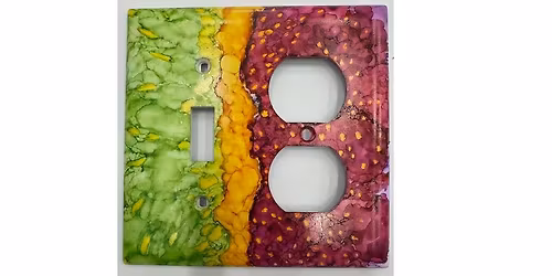 01\/10\/26 (Sat: 9:30 AM-Noon) - Alcohol Inks on Ceramic Light Switch Tiles with artist Robin Eaton-No