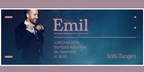 Julekonsert med Emil Solli-Tangen med band.