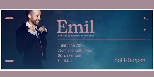 Julekonsert med Emil Solli-Tangen med band. 