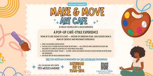 Make & Move Art Cafe: Art & Yoga Experience