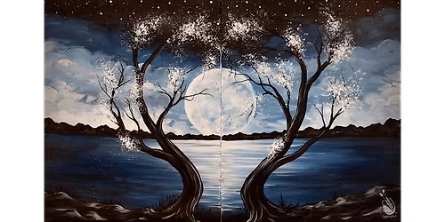 Moonlit Moment for Lovers - Paint and Sip in Houston | Classpop!\u2122