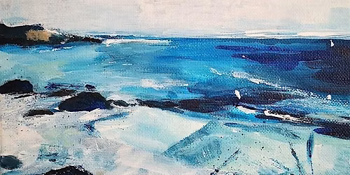 Paint Create and Sip Abstract Seascapes