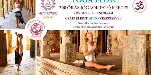 YOGA FLOW 200 \u00f3r\u00e1s hatha j\u00f3ga flow j\u00f3gaoktat\u00f3 alapk\u00e9pz\u00e9s 2023 YAI nemzetk\u00f6zi diploma\/oklev\u00e9l