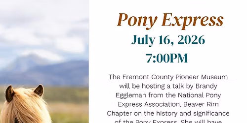 Pony Express Speaker Series