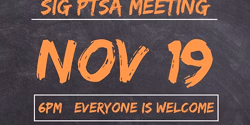 SIG PTSA Meeting