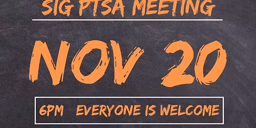 SIG PTSA Meeting
