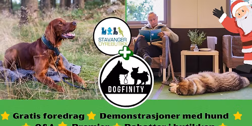 Foredrag og juleshopping med Dogfinity og Stavanger dyrebutikk!