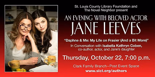 Author Event - Jane Leeves, "Daphne & Me"