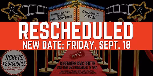 City of Rosenberg Mother\/Son Dance