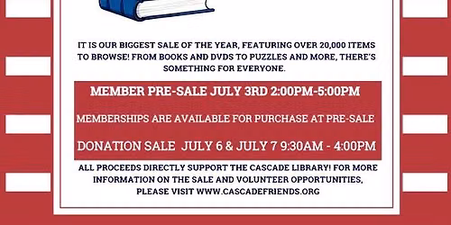 4th of July Book Sale