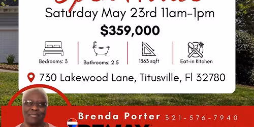 730 Lakewood Lane Titusville Fl Open House