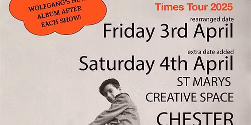 Roman Candle Presents Wolfgang Fl\u00fcr (ex Kraftwerk) - Saturday, 4th April