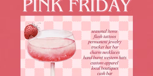 PINK FRIDAY! #shoplocalfirst