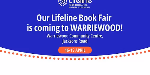Lifeline BOOK FAIR - WARRIEWOOD (NEW VENUE)!!
